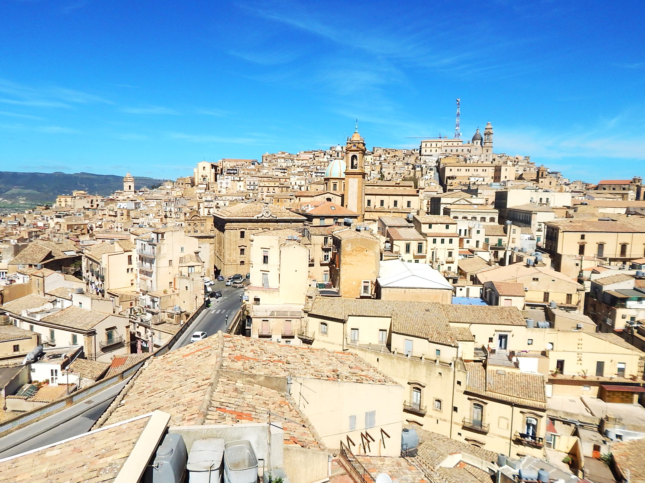 Panorama terrazza, Appartamento sito a Caltagirone in piazza San Francesco d'Assisi